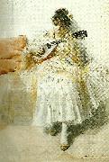 Anders Zorn mandolinspelerskan oil painting on canvas